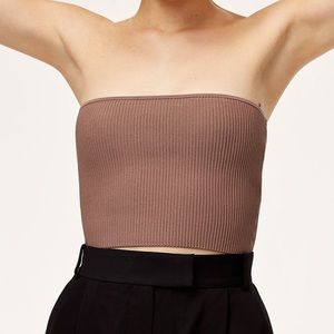 BABATON strapless crop top